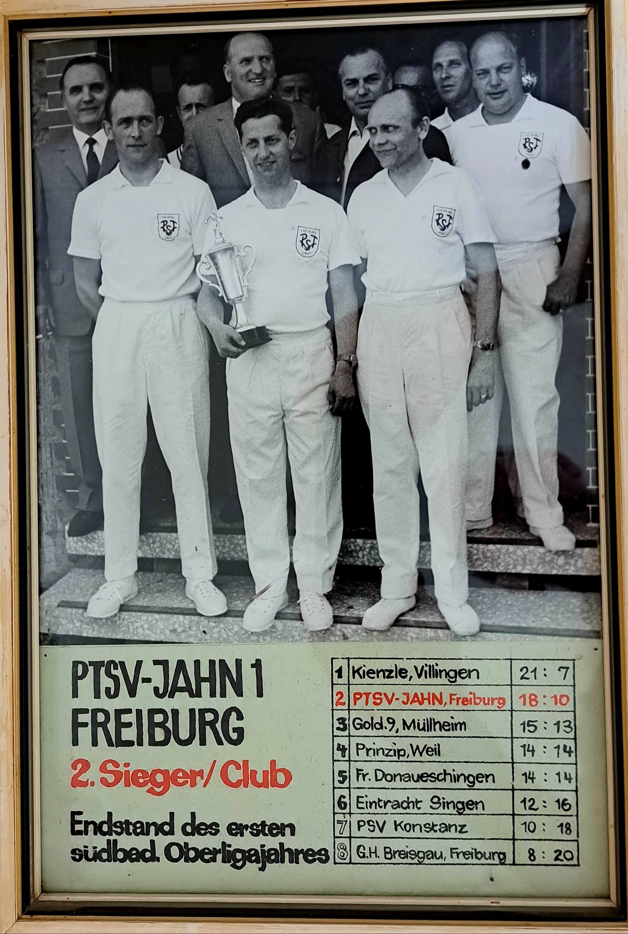 v.l.n.r. Fritz Vollmer, Hans Müller, Jupp Karnat, Willi Azone