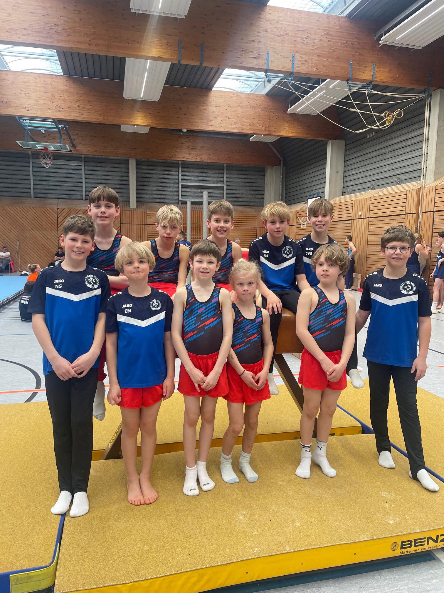 Jugend Bestenkämpfe 2026: Ein Teil der Wettkämpfer in der Altersklasse 10/11 und 12/13