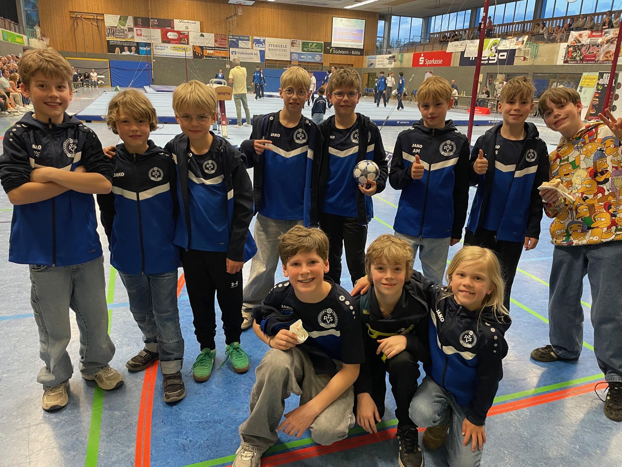 Die Jungs besuchten den Bundesliga-Wettkampf in Singen