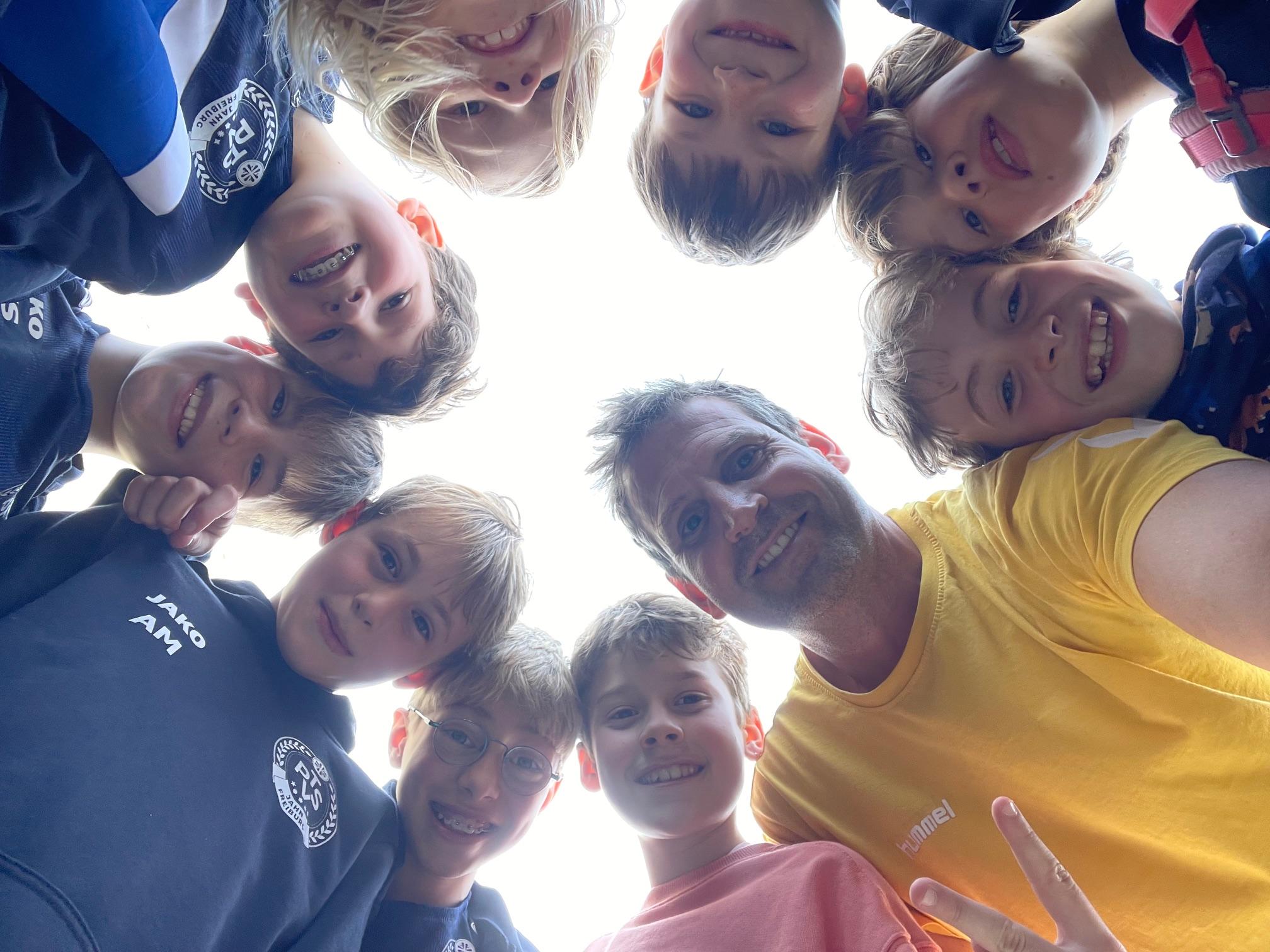 Selfie mit den fröhlichen Turnern