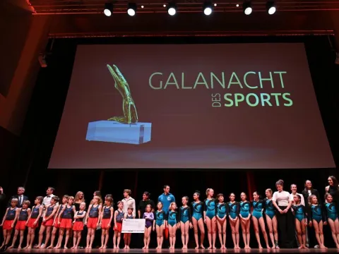 Unsere Turnerinnen und Turner bei der Galanacht des Sports